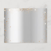 Silbergoldballons zum Geburtstag Save the Date Flyer (Hinten)