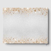 Silbergoldene Glitzer Gästebuch (Rückseite)