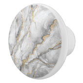 Silbergoldmarmor Keramikknauf (Rechts)