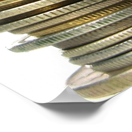 Silbergoldmünztürme Poster (Ecke)