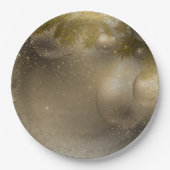 Silbergoldverzierungen Pappteller (Vorderseite)