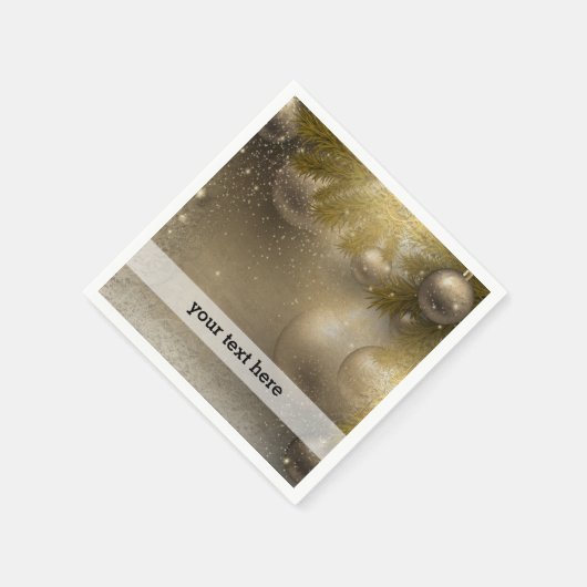 Silbergoldverzierungen Serviette (Ecke)