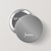 Silbergradität des individuellen Namens Button (Vorne & Hinten)