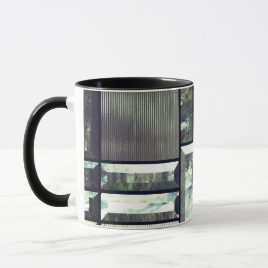 Silbergrau aus geschliffenem Glas Tasse (Links)