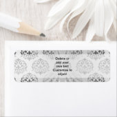 Silbergrau-Damastmuster (Insitu)