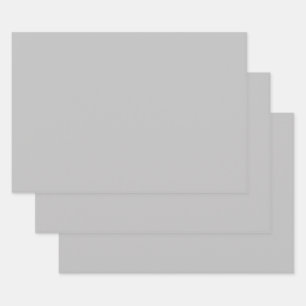 Silbergrau Geschenkpapier Set