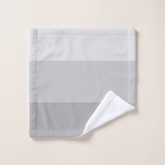 Silbergrau gestreift badhandtuch set (Waschlappen)