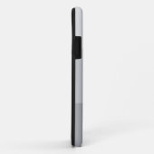 Silbergrau gestreift Case-Mate iPhone hülle (Hinten/Rechts)