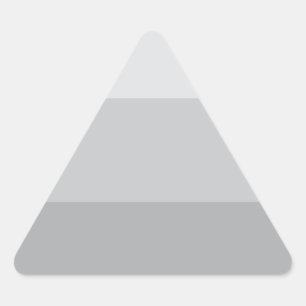 Silbergrau gestreift dreieckiger aufkleber