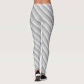 Silbergrau gestreift leggings (Rückseite)