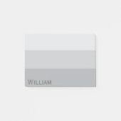 Silbergrau gestreift post-it klebezettel (Vorderseite)