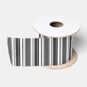 Silbergrau gestreift satinband