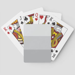 Silbergrau gestreift spielkarten