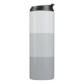 Silbergrau gestreift thermosbecher (Nach links gedreht)
