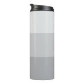 Silbergrau gestreift thermosbecher (Nach rechts gedreht)