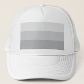 Silbergrau gestreift truckerkappe (Vorderseite)