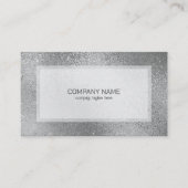 Silbergrau schimmernde irisierende Textur Visitenkarte (Vorderseite)
