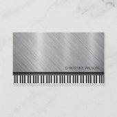 Silbergrau Visitenkarte (Vorderseite)