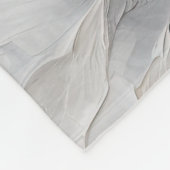 Silbergraue Blätter Fleecedecke (Ecke)