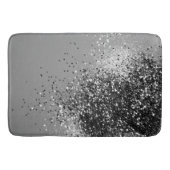 Silbergraue Dame Glitzer #1 #gliny Badematte (Vorderseite)