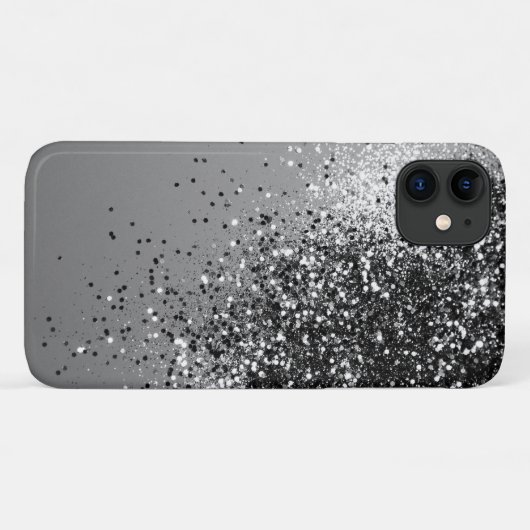 Silbergraue Dame Glitzer #1 #gliny Case-Mate iPhone Hülle (Rückseite (Horizontal))