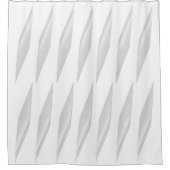 Silbergraue Diamantform Duschvorhang (Vorderseite)