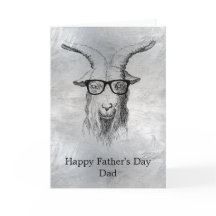 Silbergraue Hipster Ziege