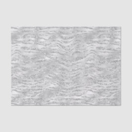 Silbergraue Imitate Glitzer Zebra Streifen Seidenpapier
