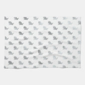 Silbergraue Imitate im Hintergrund Grau Küchentuch (Horizontal)