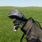 Silbergraue Mandala-Löwenkopf-Monogramm-Initiale Golf Headcover (In SItu)