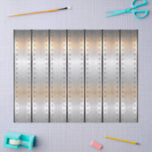 Silbergraue metallische Texturstreifen Seidenpapier (Basteln)