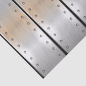 Silbergraue metallische Texturstreifen Seidenpapier (Detail)