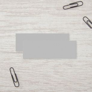 Silbergraue Minivisitkarte Mini Visitenkarte