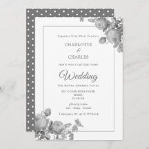 Silbergraue Rose Elegante Blumenhochzeit