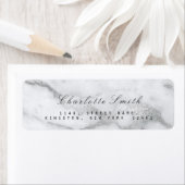 Silbergraue Rücksendeadressen-Aufkleber aus weißem (Insitu)