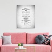 Silbergraue Sterne inspirieren Gedicht Kunst Leinwanddruck (Insitu (Wohnzimmer))