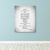 Silbergraue Sterne inspirieren Gedicht Kunst Leinwanddruck (Insitu (Holzboden))