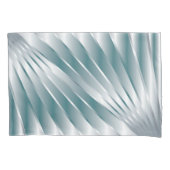 Silbergraue Strahlen Kissenbezug (Vorderseite-Links)