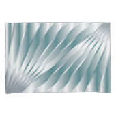 Silbergraue Strahlen Kissenbezug (Vorderseite-Rechts)