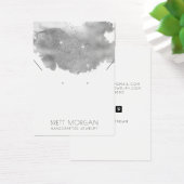 Silbergraue Tinte Glitzer Ohrring und Kette (Schreibtisch)