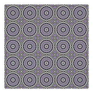 Silbergraue und Lilac-Fett-Muster Fotodruck