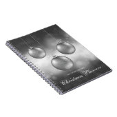 Silbergraue Weihnachtsbaumchen mit individuellem T Notizblock (Rechte Seite)