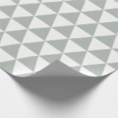 Silbergraues Dreieckpapier Geschenkpapier (Ecke)