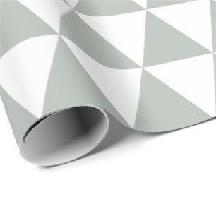 Silbergraues Dreieckpapier Geschenkpapier