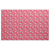 Silbergraues gemustertes Laub auf hellrosa Rot Stoff (Fat Quarter (45,7 x 55,9 cm))