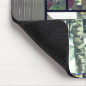 Silbergraues Glas aus abgeschrägtem Glas Mousepad (Ecke)