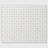 Silbergraues marokkanisches Rundmuster Geschenkpapier (Flach)