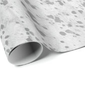 Silbergraues Umhüllungspapier Geschenkpapier (Rolleneckpunkt)