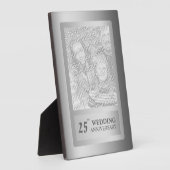 Silbergrenze 25. Hochzeitstag Fotoplatte (Seite)