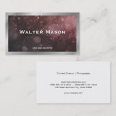 Silbergrenze | Bokeh | Content Creator Visitenkarte (Vorne/Hinten)